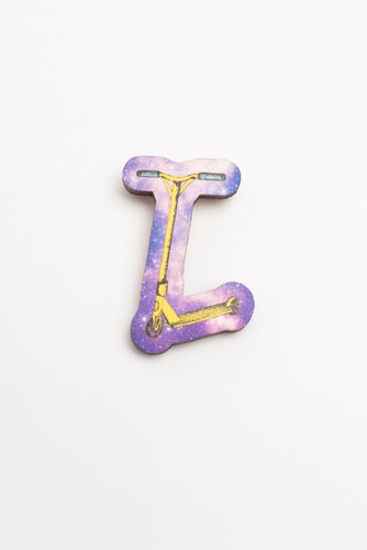 Значок деревянный WAF-WAF Самокат фото 4