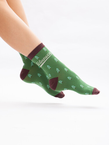 Носки ЗАПОРОЖЕЦ Шишки Зеленый фото 35