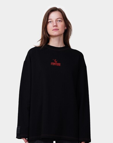 Лонгслив ASTRONAUTICS1961 OVS-11 Черный/Красный фото 2