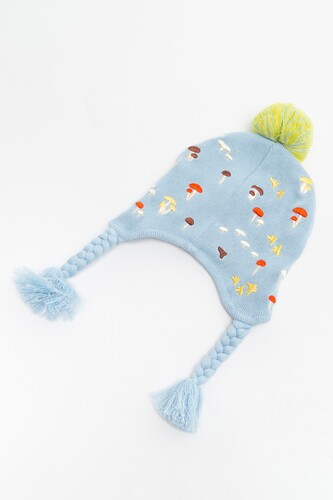 Шапка ЗАПОРОЖЕЦ Gribochki s kosichkami (детская) Blue фото 11