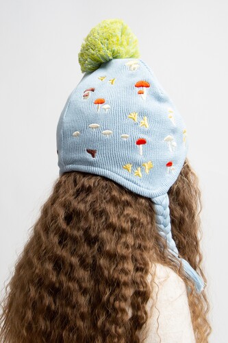 Шапка ЗАПОРОЖЕЦ Gribochki s kosichkami (детская) Blue фото 18