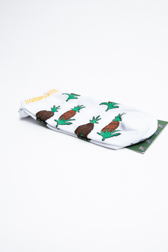 Носки ЗАПОРОЖЕЦ Ананас короткие Белый фото 8