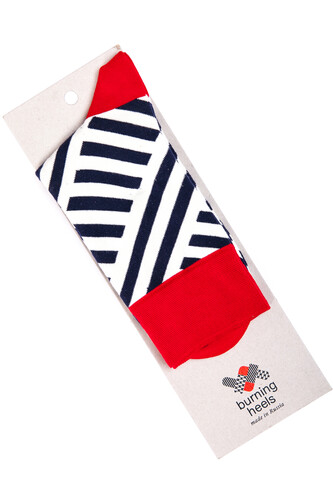 Носки BURNING HEELS Диагональ Белый фото 8