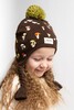 Шапка ЗАПОРОЖЕЦ Gribochki s kosichkami (детская) Brown фото 6