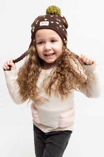 Шапка ЗАПОРОЖЕЦ Gribochki s kosichkami (детская) Brown фото 16