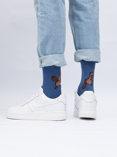 Носки ЗАПОРОЖЕЦ Бобры Светлый Джинс фото 22