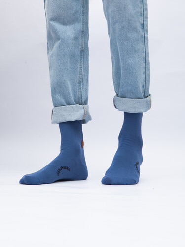 Носки ЗАПОРОЖЕЦ Бобры Светлый Джинс фото 23