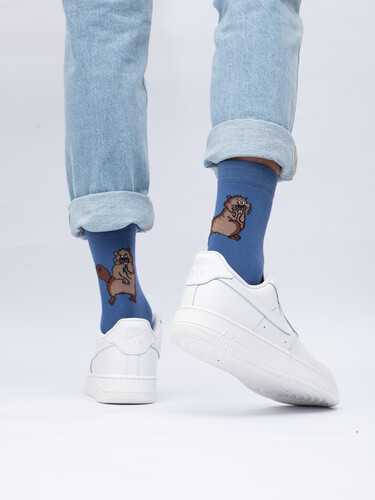 Носки ЗАПОРОЖЕЦ Бобры Светлый Джинс фото 29