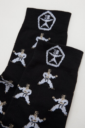 Носки ЗАПОРОЖЕЦ Каратисты Черный фото 7