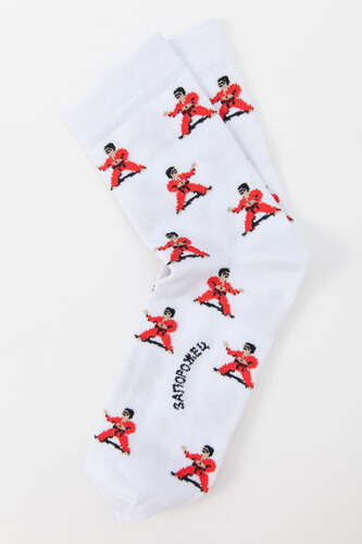 Носки ЗАПОРОЖЕЦ Каратисты Белый/Красный фото 8