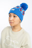 Шапка ЗАПОРОЖЕЦ Klukva Pumpon/Клюква Помпон Blue фото 6