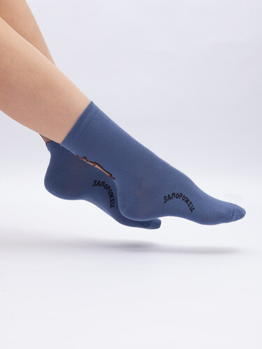 Носки ЗАПОРОЖЕЦ Бобры Светлый Джинс фото 33