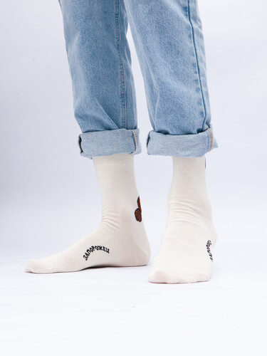 Носки ЗАПОРОЖЕЦ Бобры Светло-Бежевый фото 20