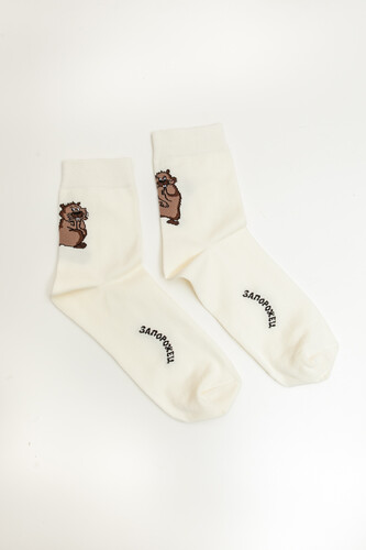 Носки ЗАПОРОЖЕЦ Бобры Светло-Бежевый фото 33