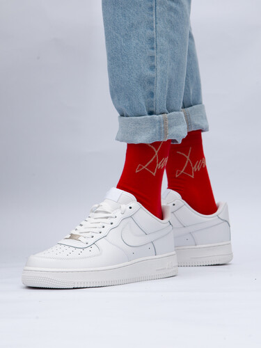 Носки ЗАПОРОЖЕЦ Дичь Каллиграфия Красный фото 13