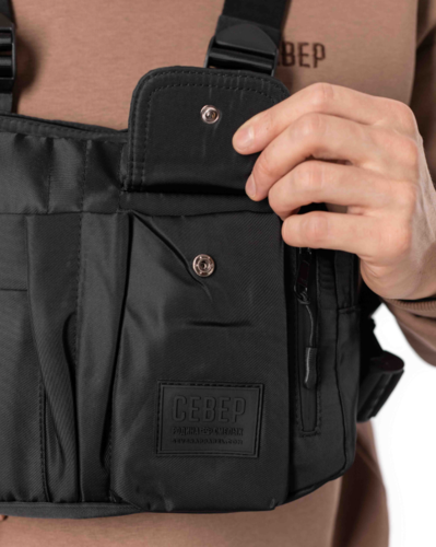 Сумка-рюкзак СЕВЕР СЕВ1698 Черный фото 12