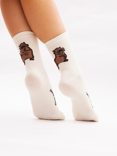 Носки ЗАПОРОЖЕЦ Бобры Светло-Бежевый фото 28