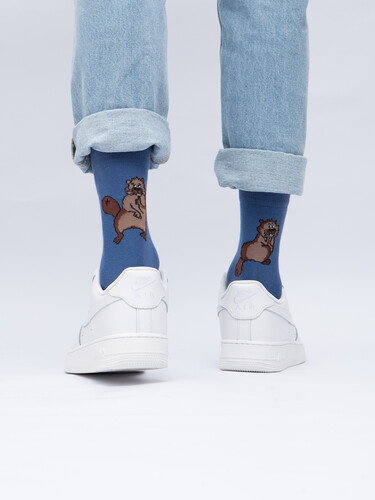 Носки ЗАПОРОЖЕЦ Бобры Светлый Джинс фото 30