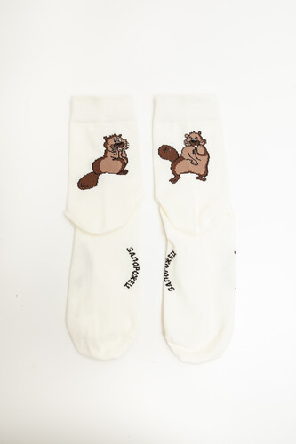 Носки ЗАПОРОЖЕЦ Бобры Светло-Бежевый фото 30