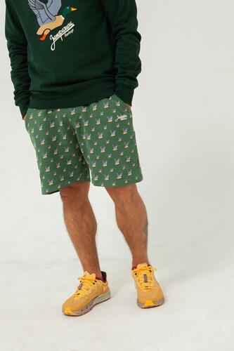 Шорты ЗАПОРОЖЕЦ Ditch Classic Ping-Pong Shorts Green фото 8