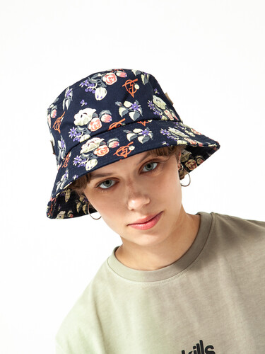 Панама ЗАПОРОЖЕЦ Flowers Navy фото 11