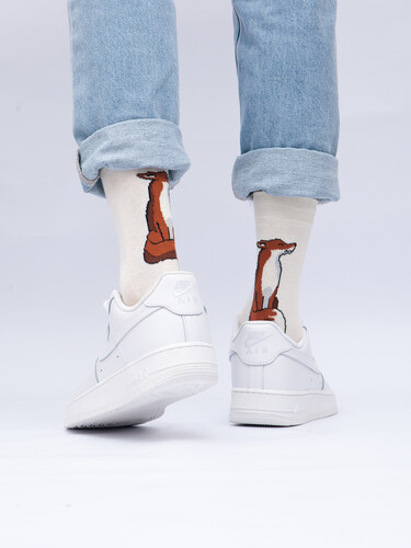 Носки ЗАПОРОЖЕЦ Лиса Молочный фото 12