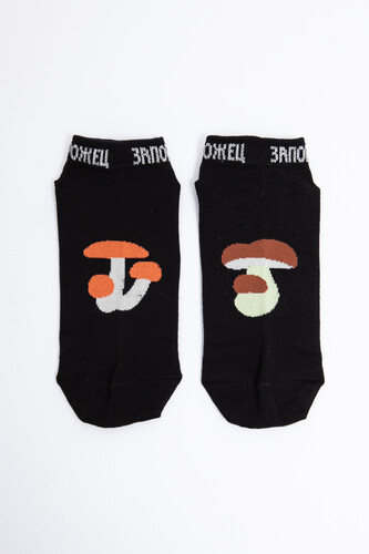 Носки ЗАПОРОЖЕЦ Большие Грибы короткие Черный фото 8