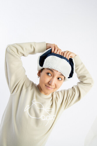 Шапка ЗАПОРОЖЕЦ Ushanka Beanie Navy фото 16