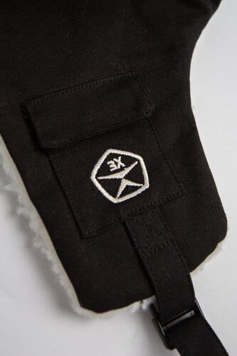 Шапка ЗАПОРОЖЕЦ Ushanka Beanie Black фото 9