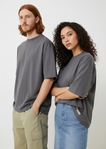 Футболка ЗАПОРОЖЕЦ Blank oversize Cool Grey фото 4