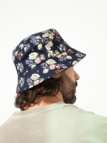 Панама ЗАПОРОЖЕЦ Flowers Navy фото 14