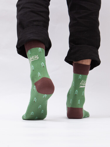 Носки ЗАПОРОЖЕЦ Шишки Зеленый фото 22