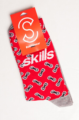 Носки SKILLS Цепи Красный фото 5