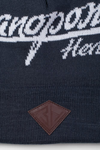 Шапка ЗАПОРОЖЕЦ Logo Pumpon/Лого Помпон Navy/Dark Navy фото 12