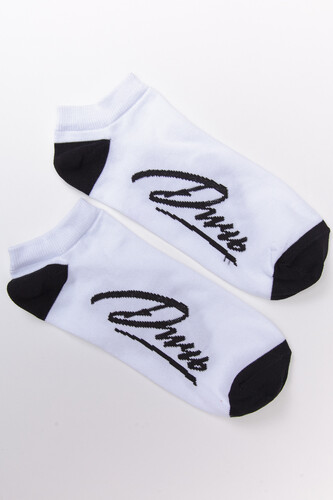 Носки ЗАПОРОЖЕЦ Дичь Каллиграфия короткие Белый/Черный фото 5