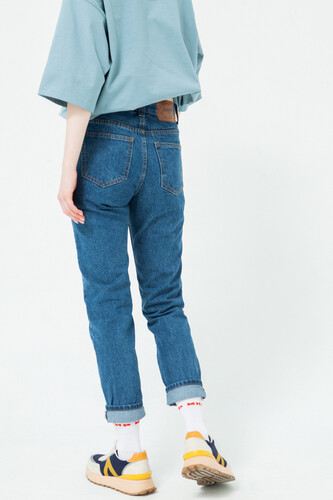 Джинсы ЗАПОРОЖЕЦ Ladies' Denim Zap Boyfriend Flex Blue фото 11