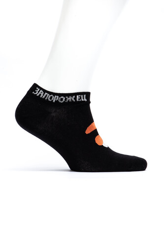 Носки ЗАПОРОЖЕЦ Большие Грибы короткие Черный фото 12