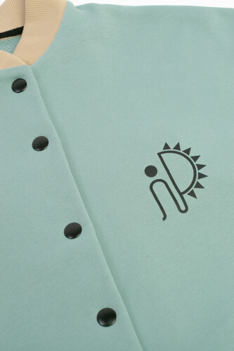 Толстовка без капюшона SEA-PEA СLOTHING женская Мятный/Бежевый фото 11