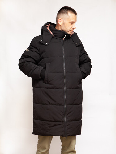 Куртка ЗАПОРОЖЕЦ Baikal Long Black фото 14