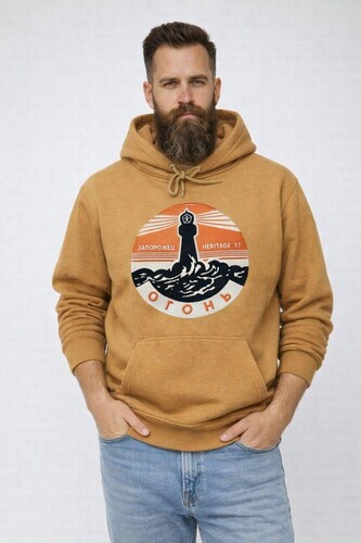 Худи ЗАПОРОЖЕЦ Ogon Beige фото 5