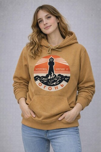 Худи ЗАПОРОЖЕЦ Ogon Beige фото 5