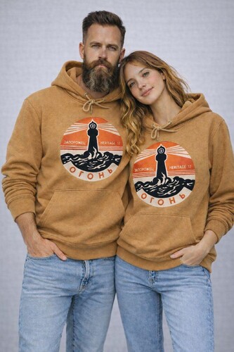 Худи ЗАПОРОЖЕЦ Ogon Beige фото 8