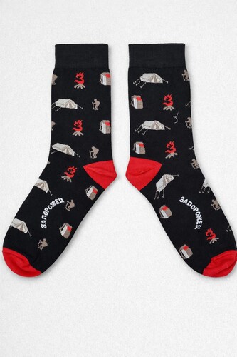 Носки ЗАПОРОЖЕЦ Костер Черный фото 3