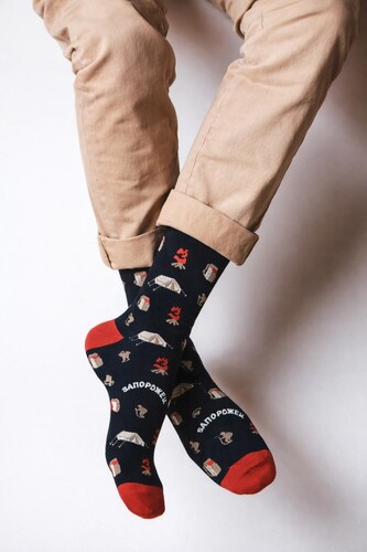 Носки ЗАПОРОЖЕЦ Костер Черный фото 4