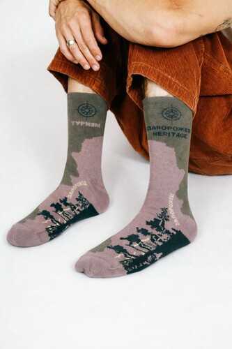 Носки ЗАПОРОЖЕЦ Поход Хаки фото 4