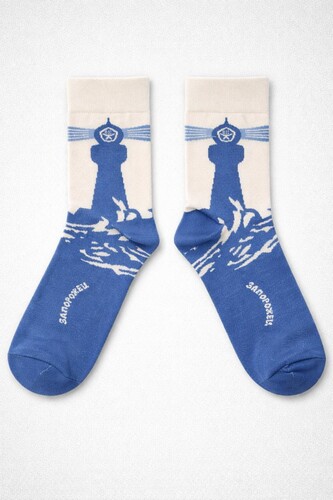 Носки ЗАПОРОЖЕЦ Маяк Синий фото 4