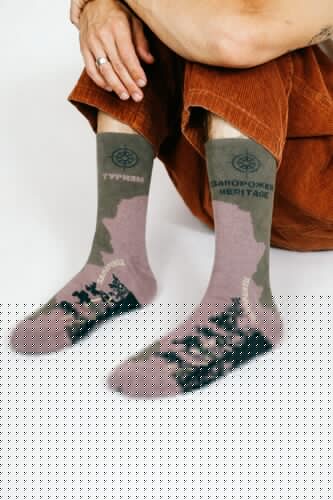 Носки ЗАПОРОЖЕЦ Поход Хаки фото 5
