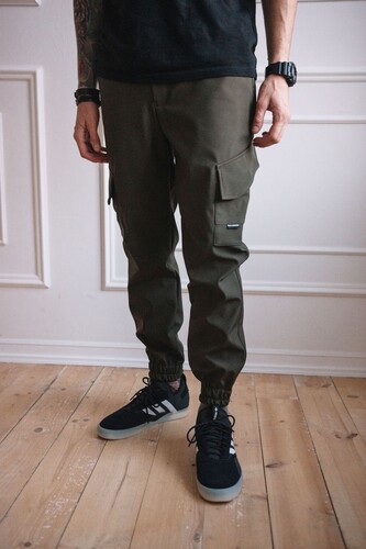 Утепленные джоггеры BLK CROWN Boston Olive фото 7