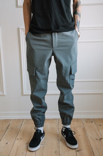 Утепленные джоггеры BLK CROWN Boston Grey фото 7