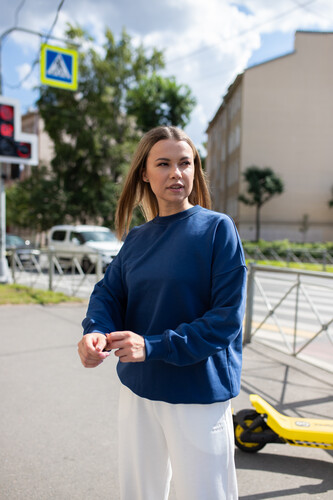 Свитшот базовый NICE TWICE Индиго фото 20